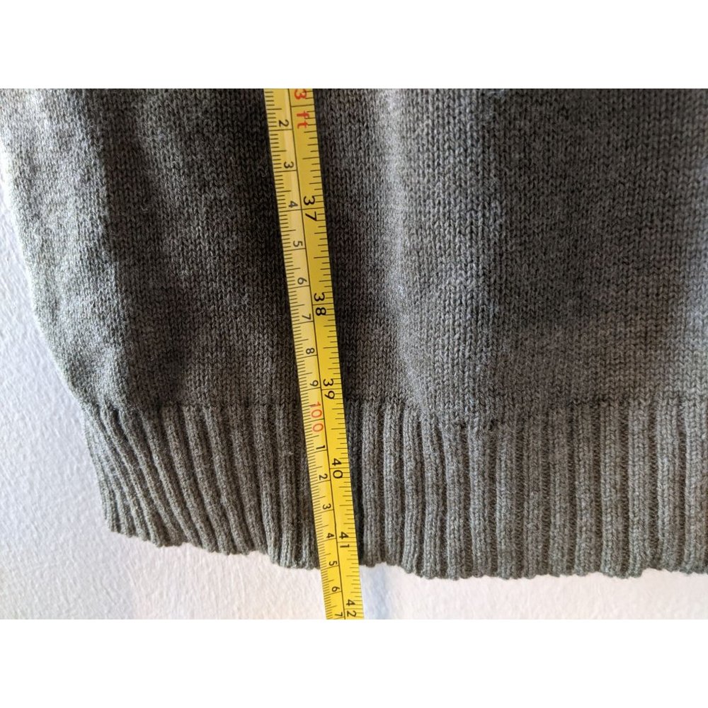 Prana Bisque Knee-Length Cowl Sweater Dress S Wool Blend Olive Green - Picture 10 of 11